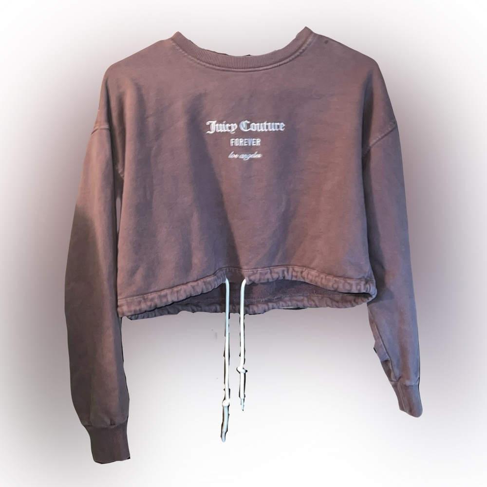 Juicy Couture Chocolate Cropped Pullover